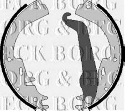 BORG & BECK bbs6077 -  Комплект тормозных колодок